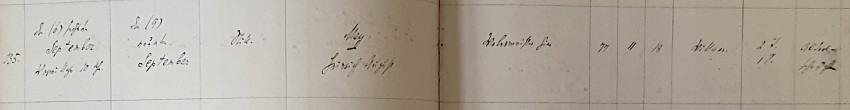 Totenbuch – Heinrich August May