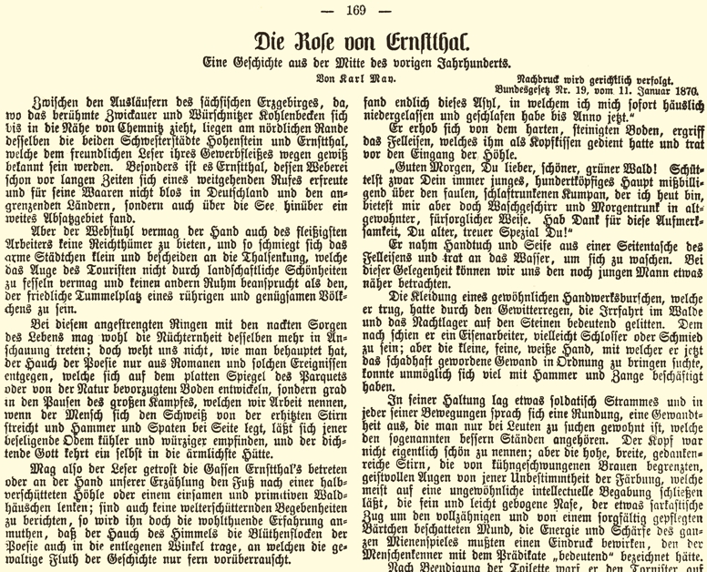 Die Rose von Ernstthal