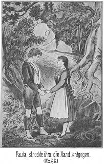 Paula streckte ihm die Hand entgegen.